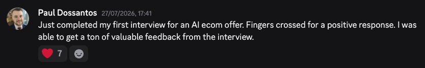 Student win shared in the Zenith Discord